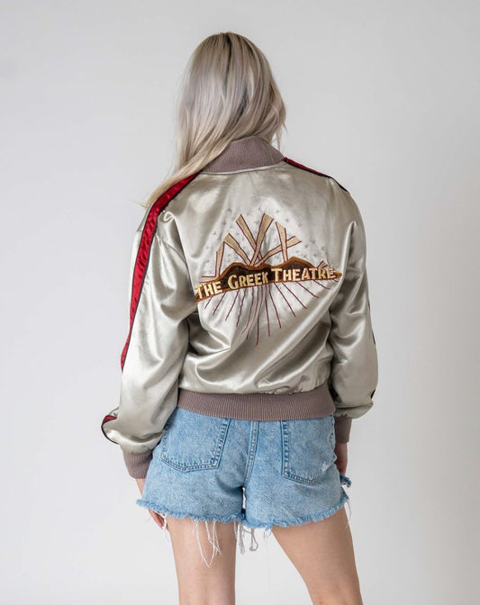 1980's Greek Theatre Champagne Bomber Jacket - Gypsy Cadillac