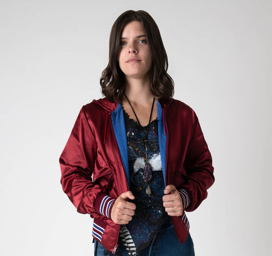 1980's Red Bomber Jacket - Gypsy Cadillac