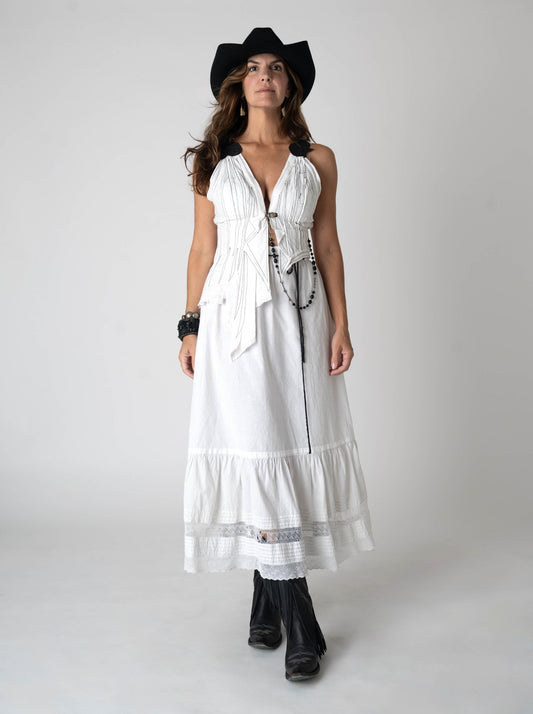 Reconstructed Early 1900's Nightgown (White) - Gypsy Cadillac