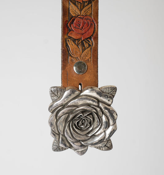 Rose Tooled Belt - Gypsy Cadillac